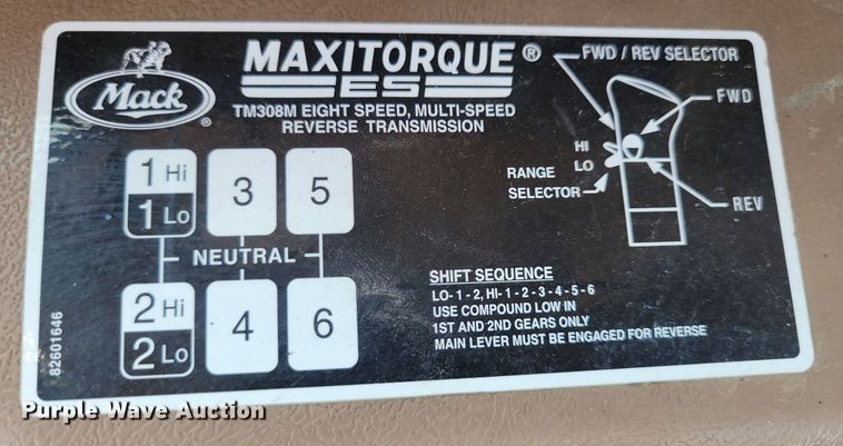 image for item JO9468 2007 Mack Granite CV500 ready mix truck