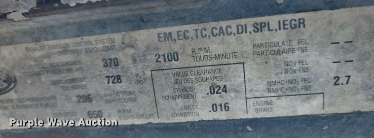 image for item JO9468 2007 Mack Granite CV500 ready mix truck