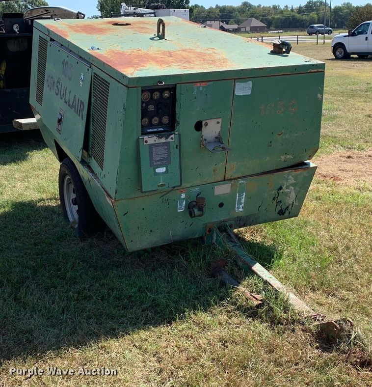 image for item JT9741 1992 Sullair 185DPQ-JD air compressor