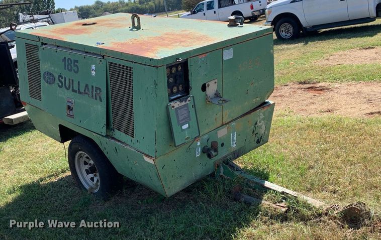 image for item JT9741 1992 Sullair 185DPQ-JD air compressor