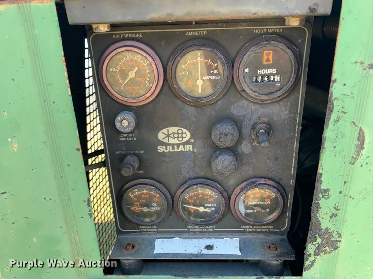image for item JT9741 1992 Sullair 185DPQ-JD air compressor