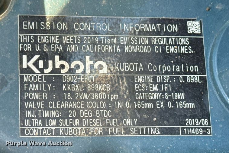 image for item MV9266 2019 Bobcat MT85 compact utility loader