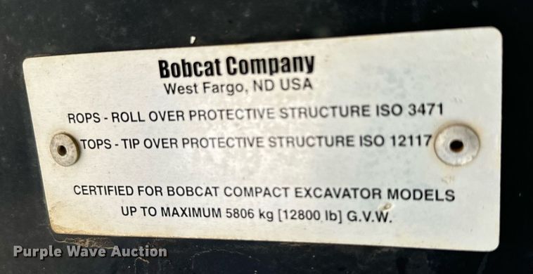 image for item MV9267 2008 Bobcat  329G mini excavator