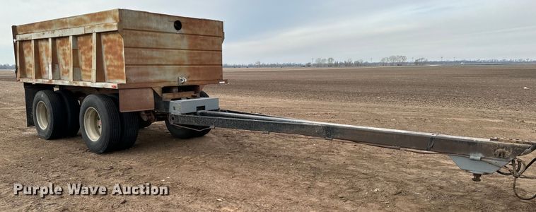 image for item NH9131 1989 Shop built end dump pup trailer