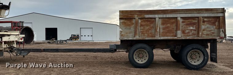 image for item NH9131 1989 Shop built end dump pup trailer