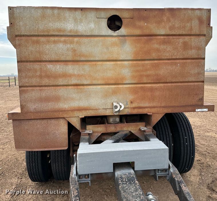 image for item NH9131 1989 Shop built end dump pup trailer