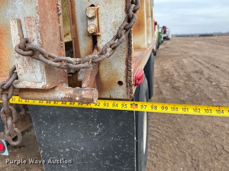 image for item NH9131 1989 Shop built end dump pup trailer