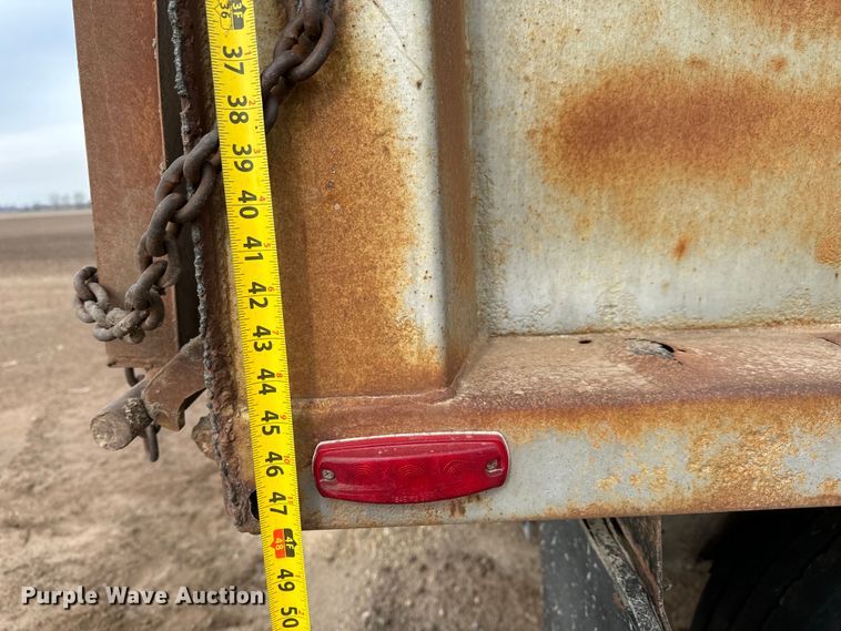 image for item NH9131 1989 Shop built end dump pup trailer