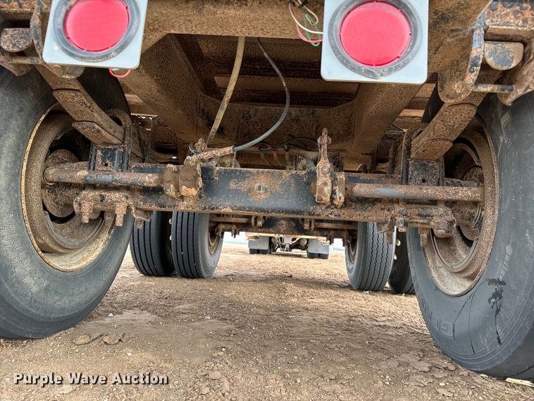 image for item NH9131 1989 Shop built end dump pup trailer