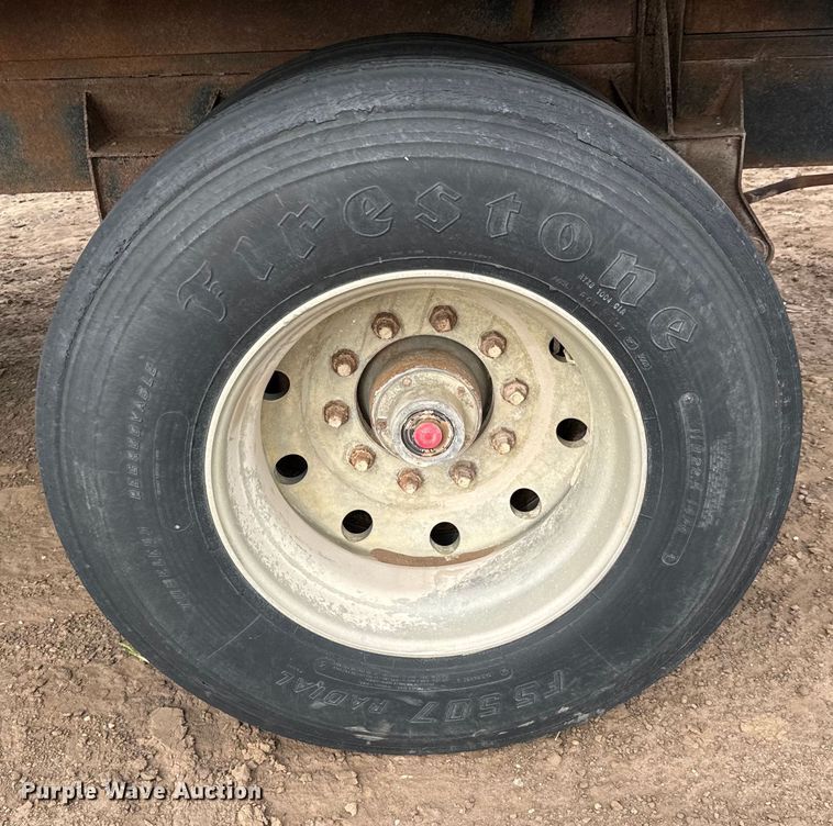 image for item NH9131 1989 Shop built end dump pup trailer