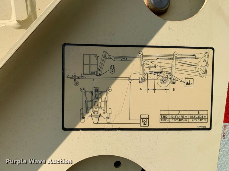 image for item NX9210 2017 JLG T350 boom lift