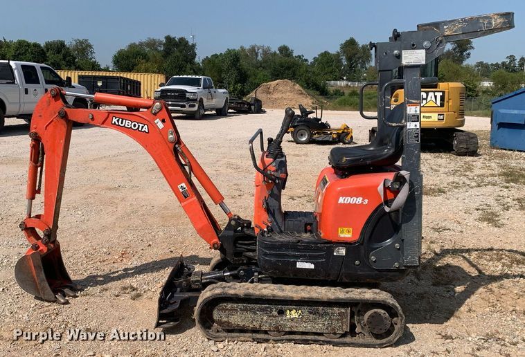 image for item NX9212 2018 Kubota  K008-3 mini excavator
