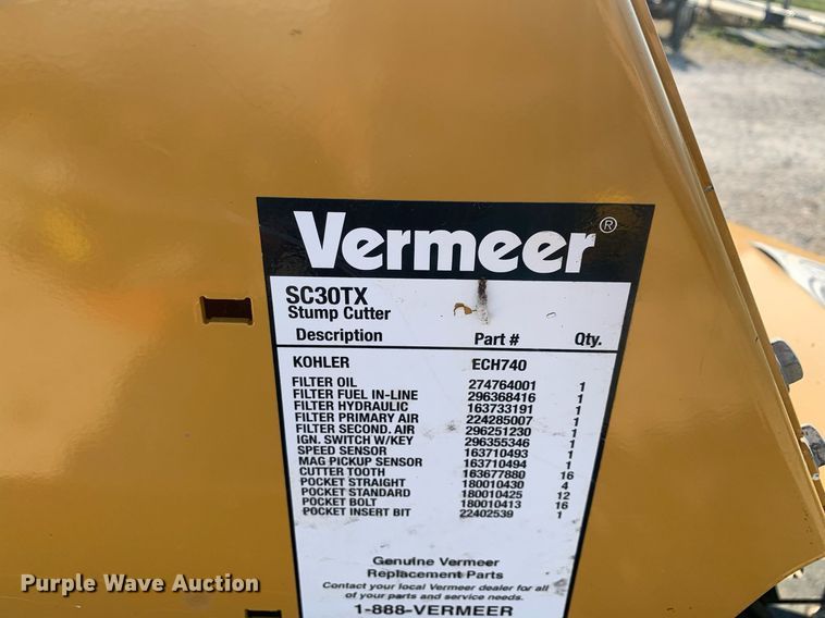 image for item NX9214 2019 Vermeer  SC30 stump grinder