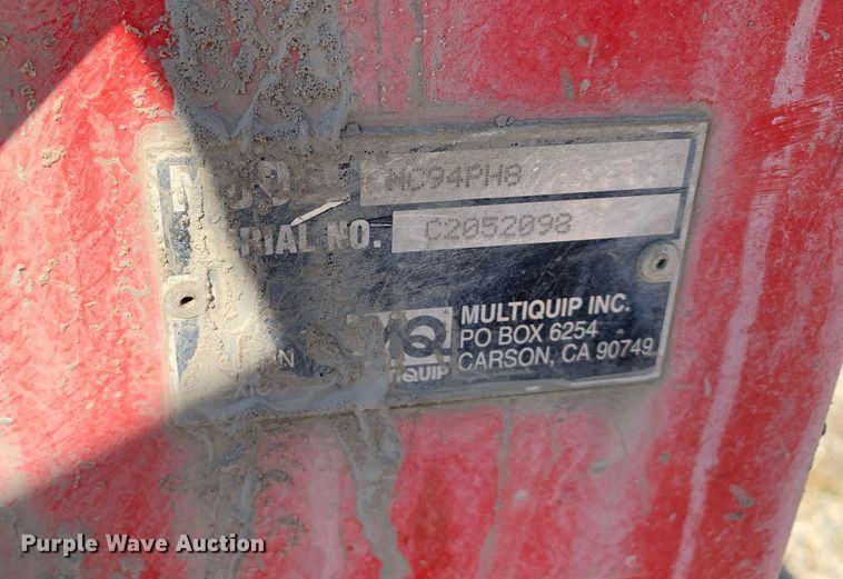 image for item NX9222 Multiquip MC94PH8 concrete mixer