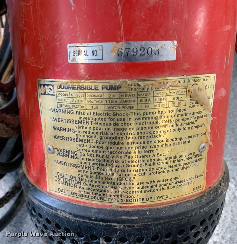 image for item NX9249 Multiquip (3) pumps