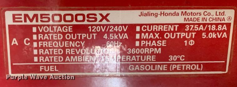 image for item NX9250 (2) portable generators