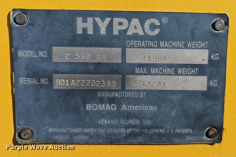 image for item NX9351 Hypac  C530AH pneumatic roller