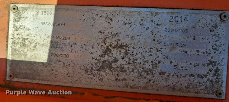 image for item NX9368 2014 JLG T500J boom lift