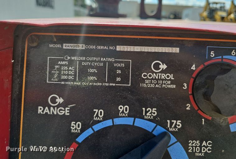 image for item NX9380 Lincoln  Ranger 8 welder/generator