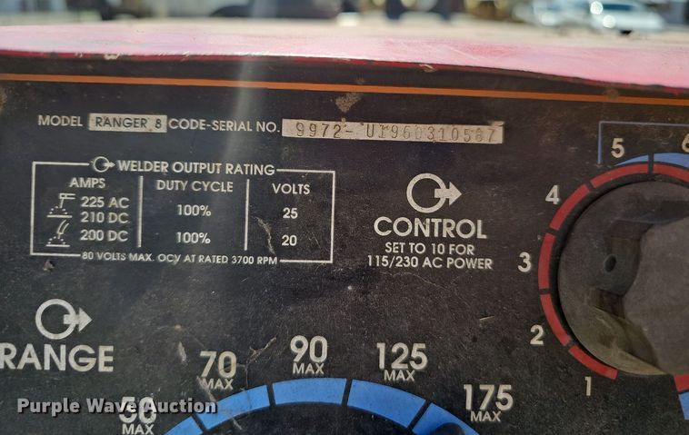 image for item NX9383 Lincoln  Ranger 8 welder/generator