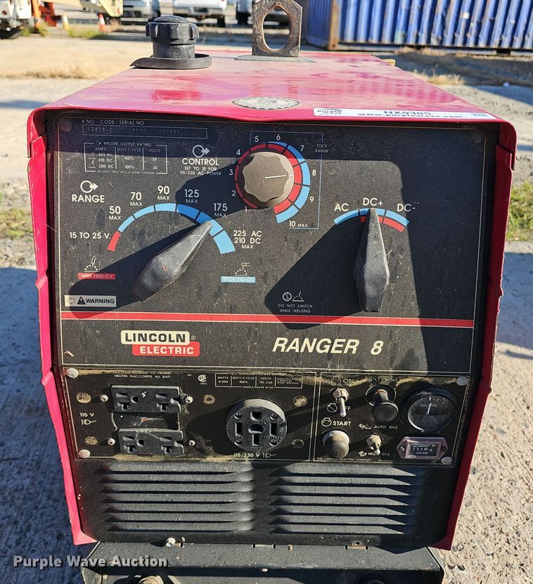 image for item NX9385 Lincoln  Ranger 8 welder/generator