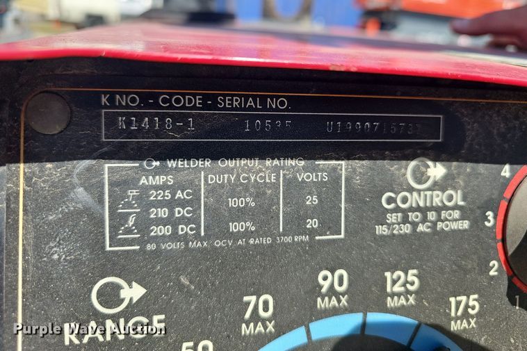 image for item NX9385 Lincoln  Ranger 8 welder/generator