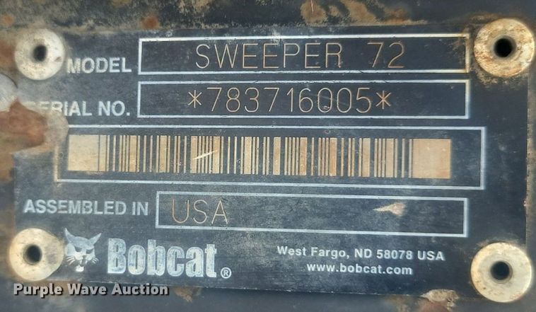 image for item OD9636 Bobcat  skid steer sweeper