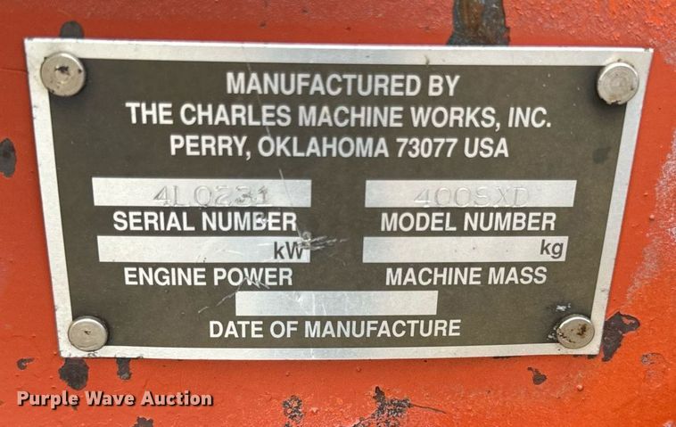 image for item OG9688 1994 Ditch Witch  400SXD trencher