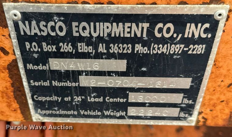 image for item OG9693 Nasco DN4W16 forklift