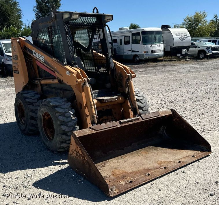 image for item YA0003 2008 Case 430 Series III skid steer loader