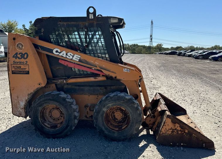 image for item YA0003 2008 Case 430 Series III skid steer loader