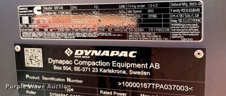 image for item EE0000 2024 Dynapac  CA2500D SEISMIC single drum vibratory roller