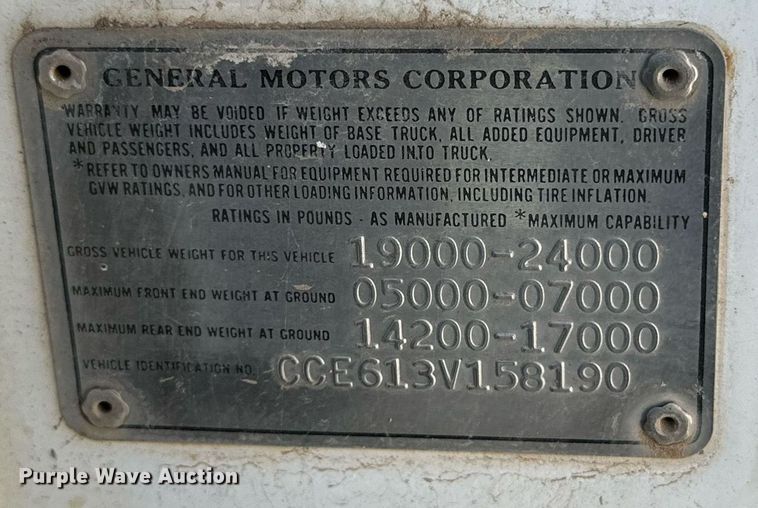 image for item DD3306 1973 Chevrolet C60 dump truck