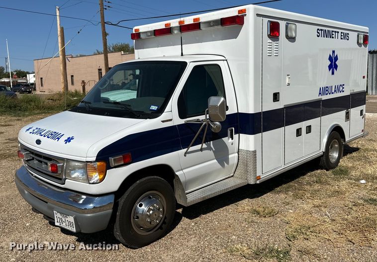 image for item DD3309 2002 Ford E450 ambulance