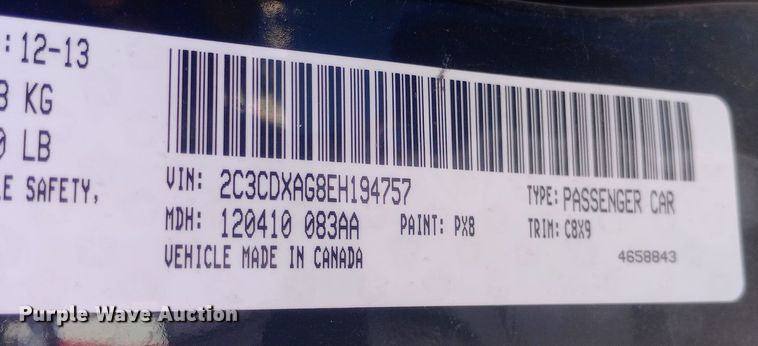 image for item DH1495 2014 Dodge Charger Police 