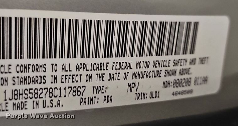 image for item DQ5158 2008 Jeep Grand cherokee limited SUV