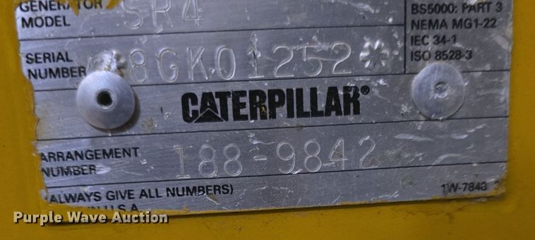 image for item DQ5159 2001 Caterpillar  SR4 generator