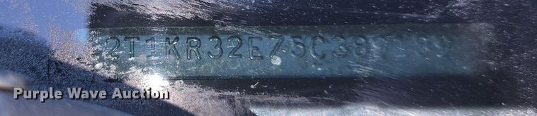 image for item DQ5189 2005 Toyota Matrix XR 