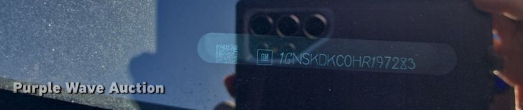 image for item DQ5220 2017 Chevrolet Tahoe Police SUV