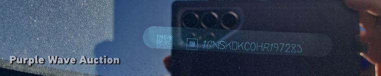 image for item DQ5220 2017 Chevrolet Tahoe Police SUV