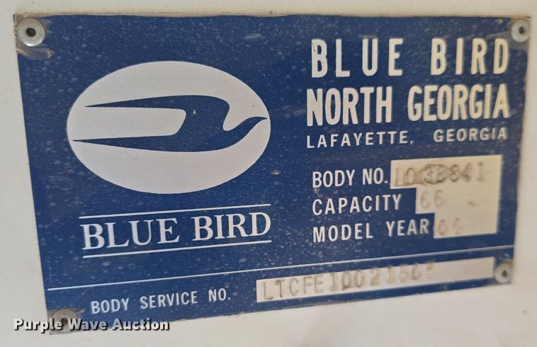 image for item DQ5222 2000 Bluebird  school bus