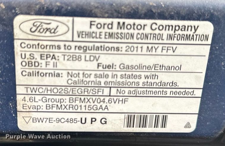 image for item DR2719 2011 Ford Crown Victoria  Police Interceptor