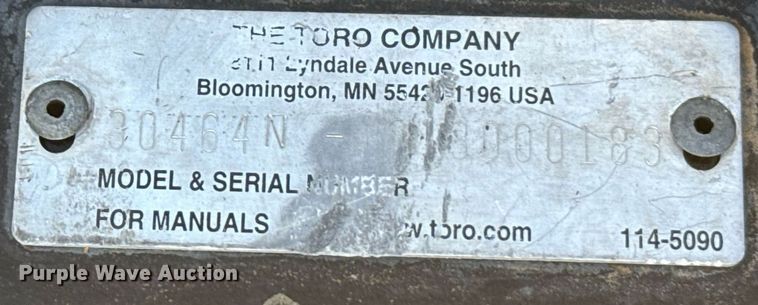 image for item DX3658 Toro 7210 ZTR lawn mower