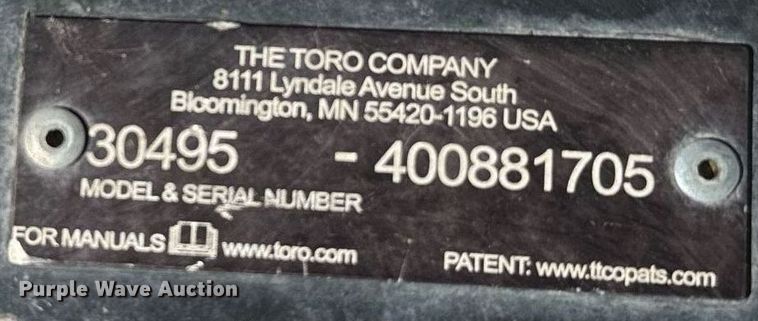 image for item DX3659 Toro Ground Master 7200 ZTR lawn mower