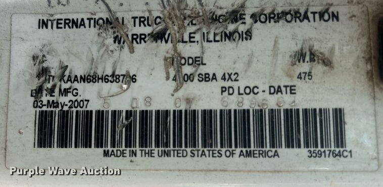 image for item EG0601 2008 International 4400 utility / service truck