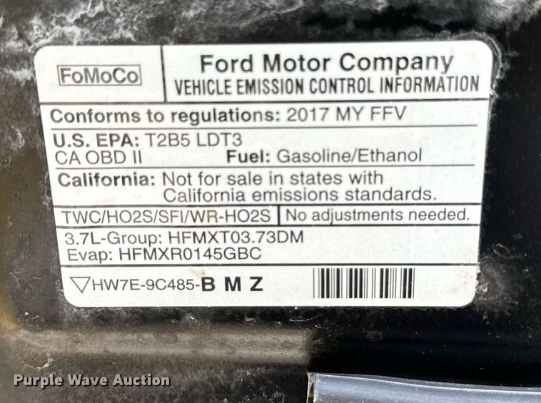 image for item EG6780 2017 Ford Explorer Police Interceptor  SUV