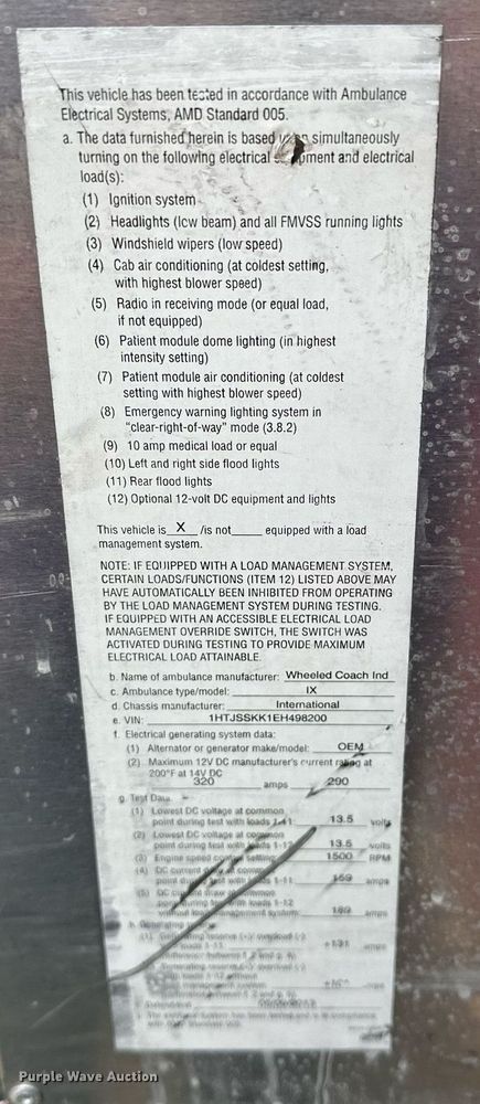 image for item EJ4840 2014 International  TerraStar SFA 4X2 ambulance