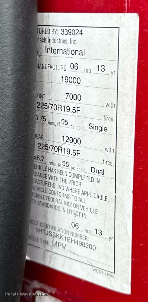 image for item EJ4840 2014 International  TerraStar SFA 4X2 ambulance