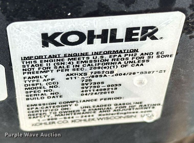 image for item EK0028 Troy Built Mustang XP ZTR lawn mower