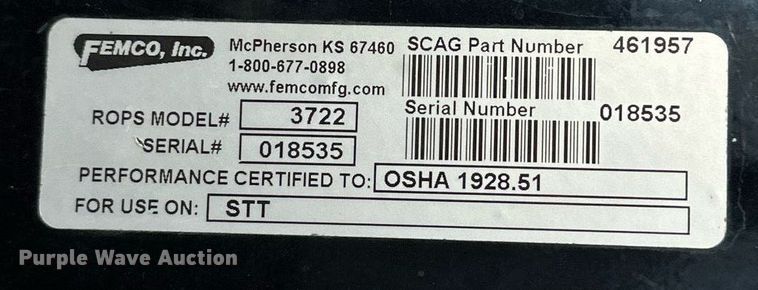 image for item EK0029 Scag Turf Tiger ZTR lawn mower